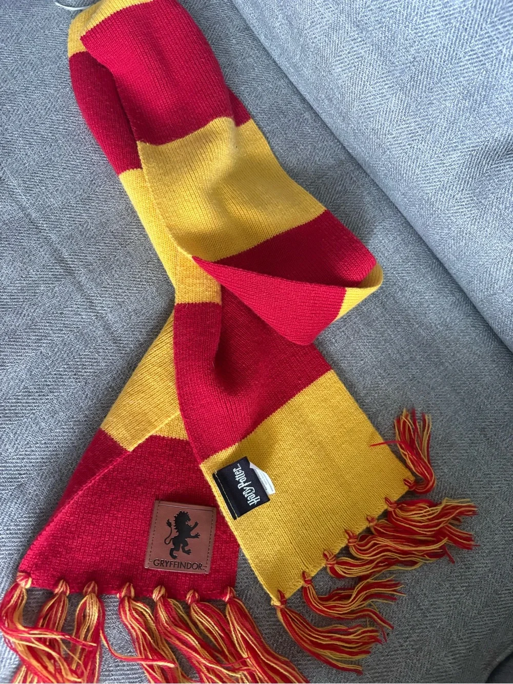Warner Bros. Gryffindor Red & Gold Striped Knit Scarf